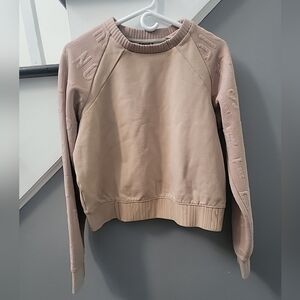 Lime & Vine Disrupt Sweater Beige Crew Neck Size Small